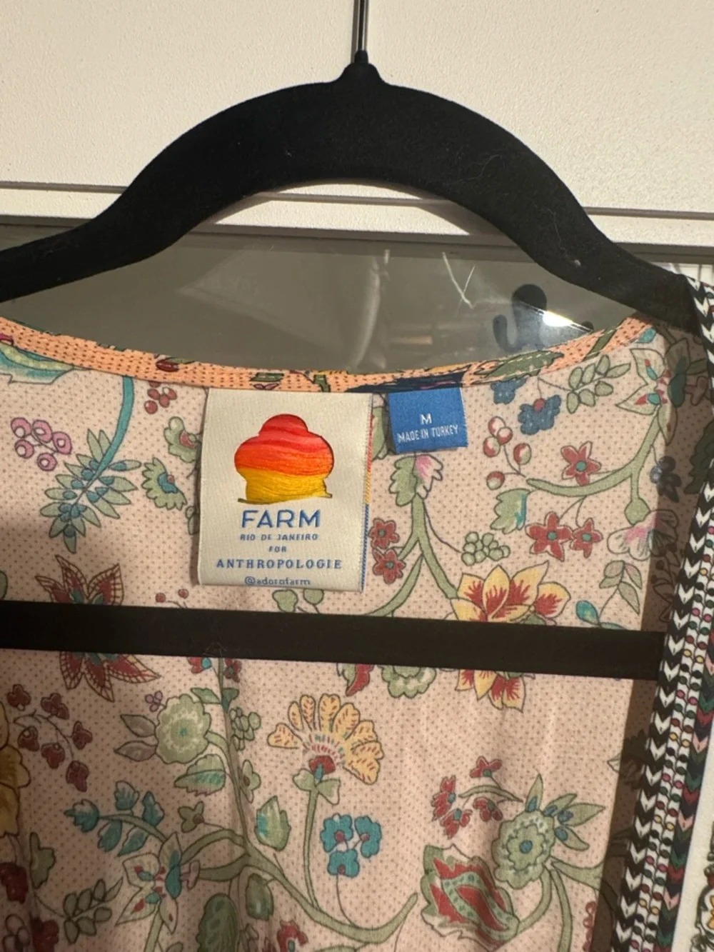 FARM Rio Peach Floral Midi Dress - Picture 4 of 4